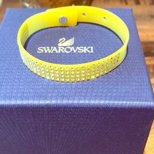 Swarovski Crystal Rubber Bracelet - yellow